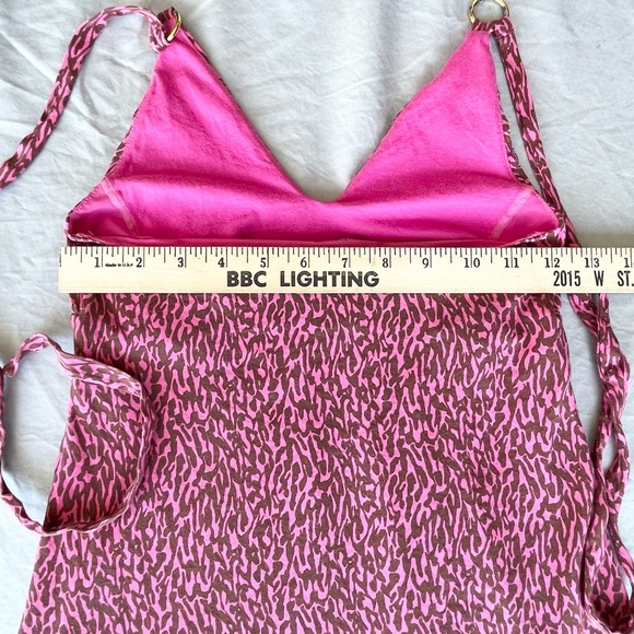 Vintage Victoria Secret Sexy Bra Top Halter Swim Suit Cover Up Dress - Picture 12 of 16